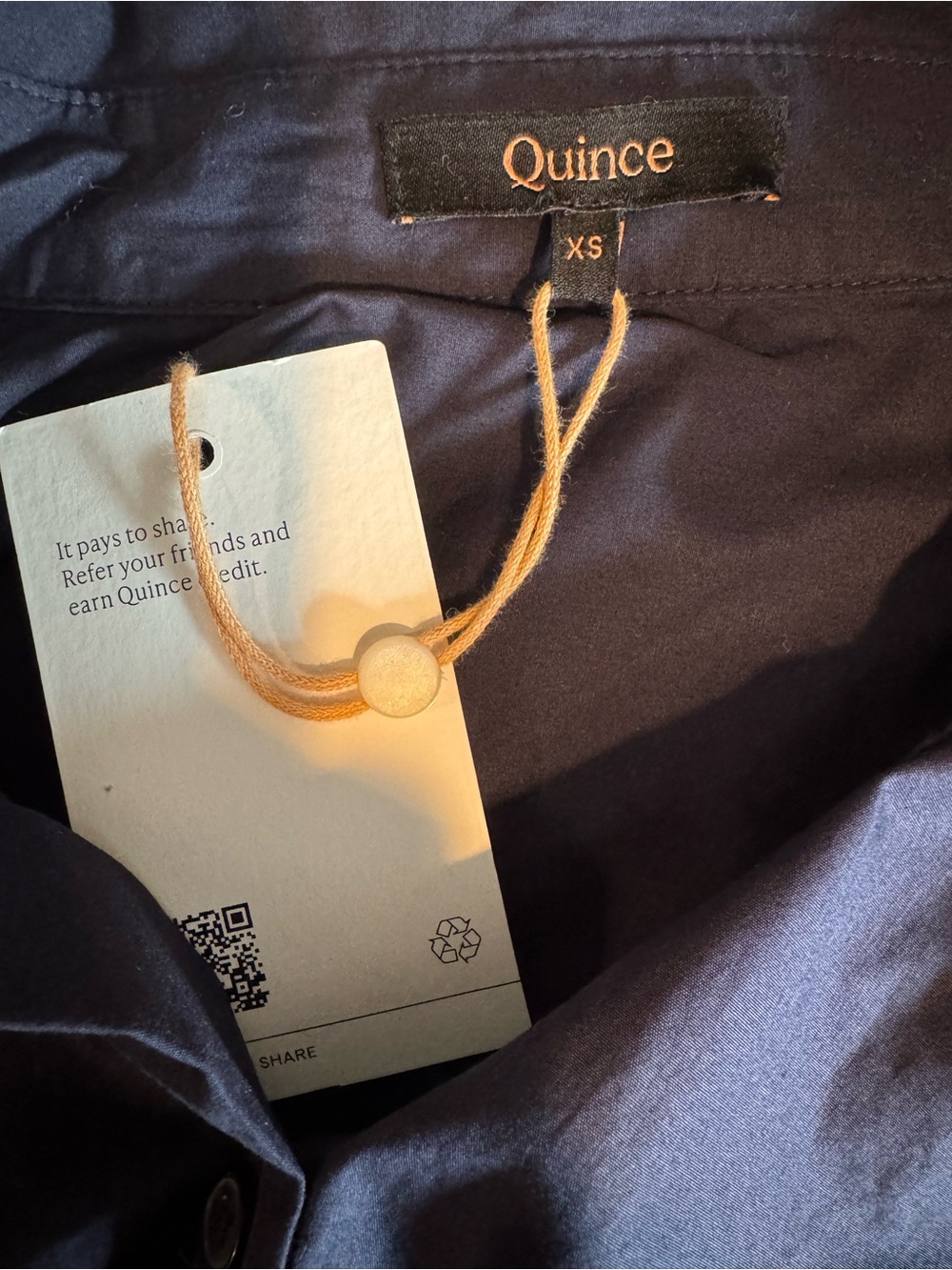Quince 100% Organic Cotton Poplin Long Sleeve Boyfriend Shirt - Picture 8 of 10